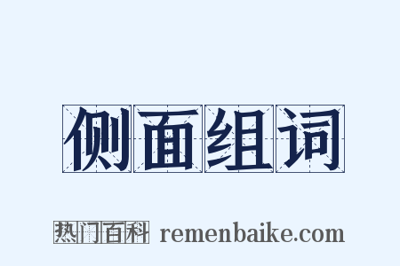 侧面组词是什么意思的图片